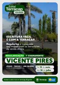 EDITAL 03/2025 - SH VICENTE PIRES TRECHO 1: URB 110/2020 - COMERCIAL - 1º CHAMAMENTO